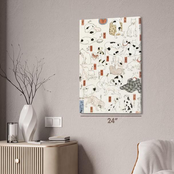 Cats Ukiyo-e Wall Art