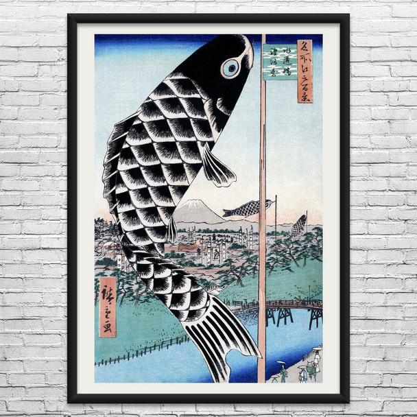 Suidobashi Bridge & Surugadai Ukiyo-e Wall Art Suidobashi Bridge & Surugadai Ukiyo-e Wall Art