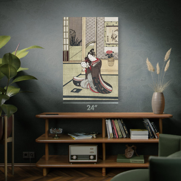 Man Playing Drum Ukiyo-e Wall Art