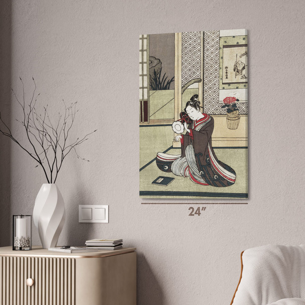 Man Playing Drum Ukiyo-e Wall Art