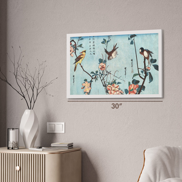 Birds & Flowers Ukiyo-e Wall Art