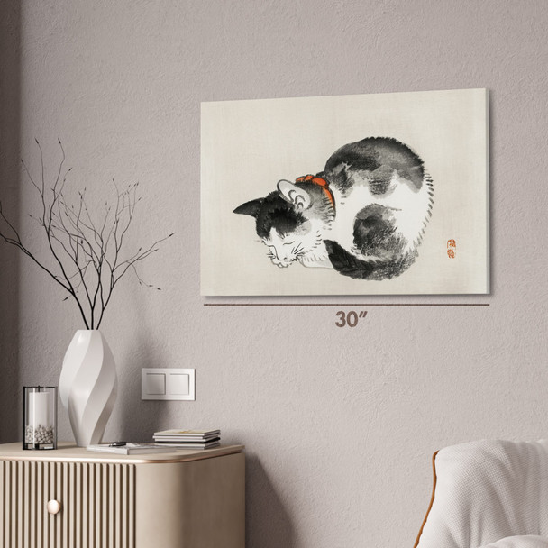 Sleeping Cat Ukiyo-e Wall Art