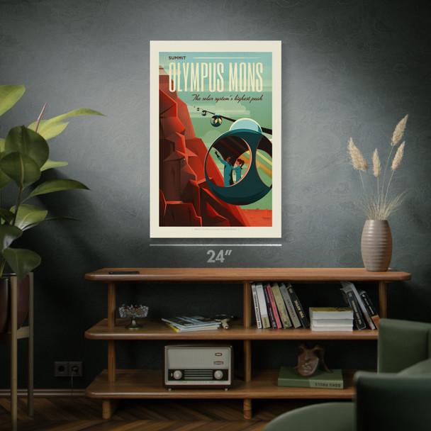 Mars Olympus Mons Space Tourism Wall Art