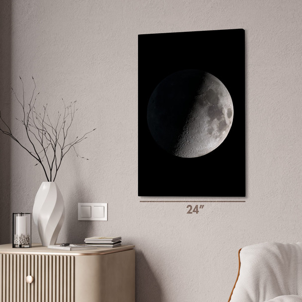 First Quarter Moon Space Wall Art