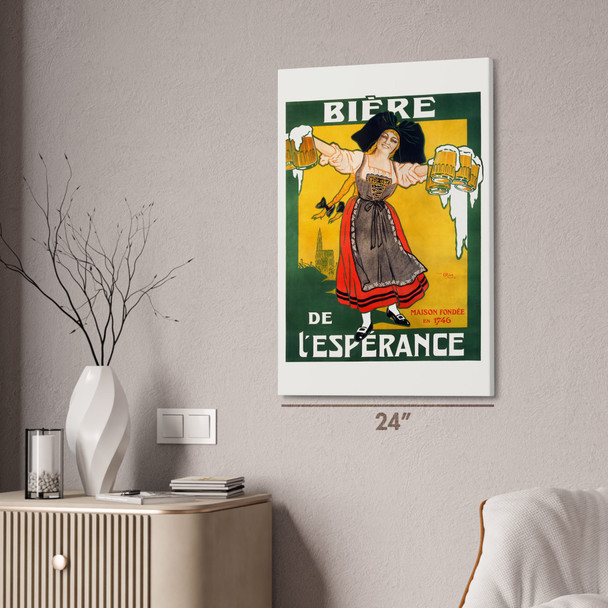 L'Esperance Beer Vintage Ad Wall Art