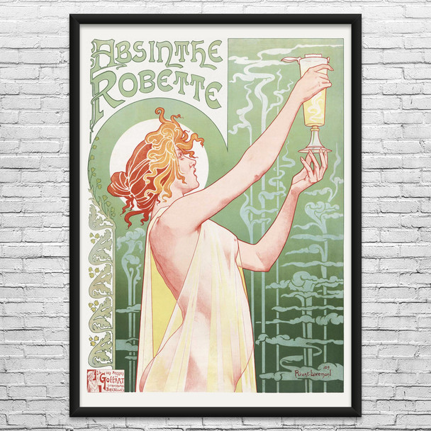 Absinthe Vintage Ad Wall Art