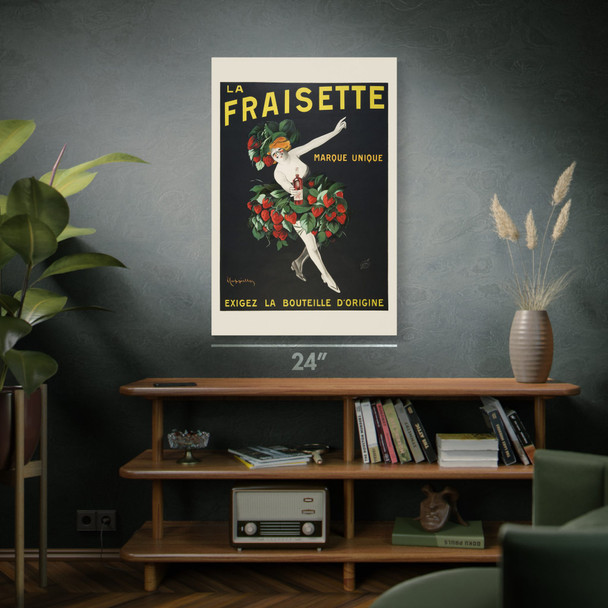 La Fraisette Wine Vintage Ad Wall Art