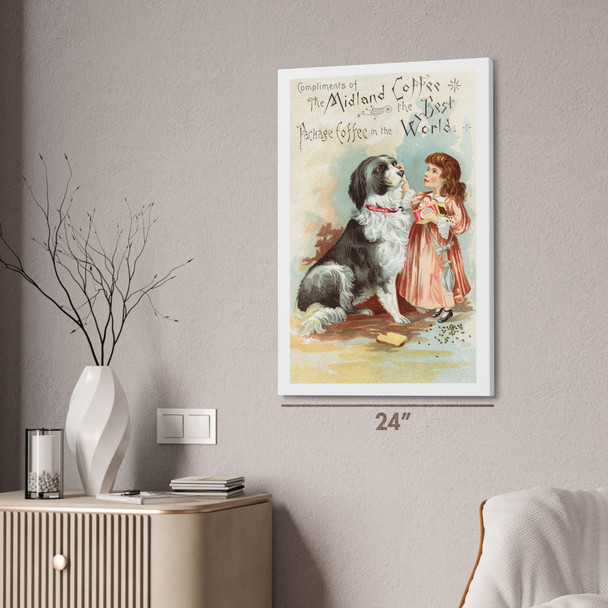 Midland Coffee Vintage Ad Wall Art