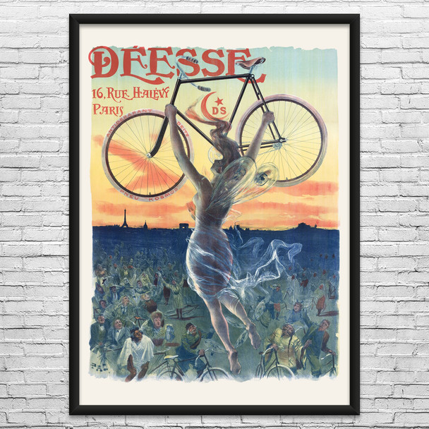 Deesse Bicycle Vintage Ad Wall Art