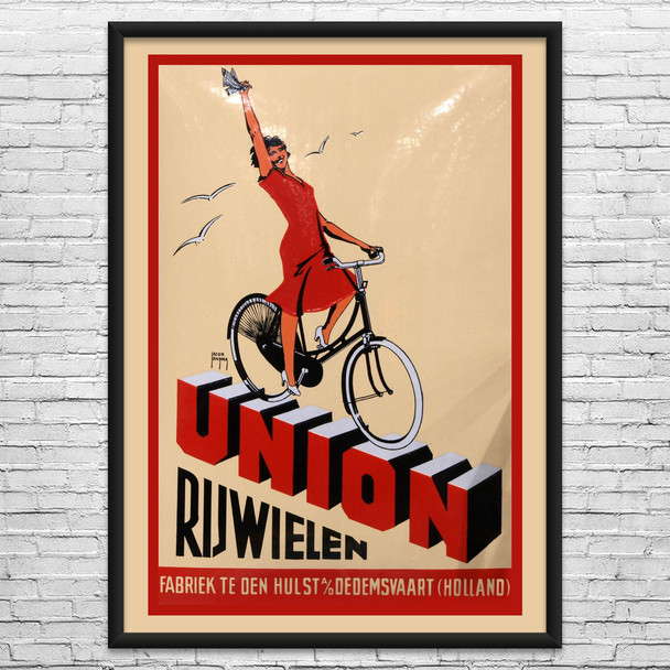 Union Bicycle Vintage Ad Wall Art