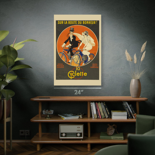 La Cyclette Vintage Ad Wall Art
