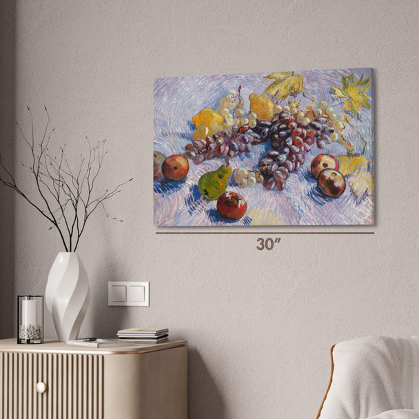 Van Gogh Grapes Lemons Pears & Apples Art Print