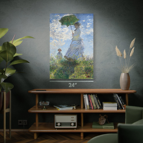 Monet Woman With a Parasol Art Print