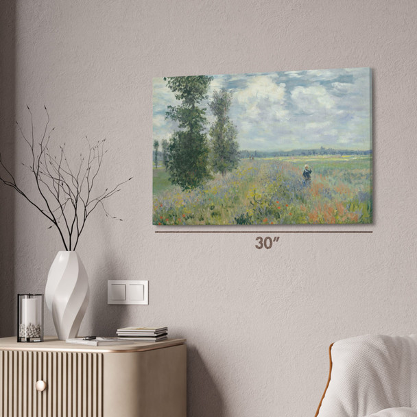 Monet Poppy Fields Near Argenteuil Art Print