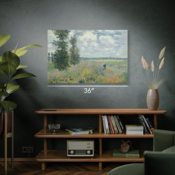 Monet Poppy Fields Near Argenteuil Art Print