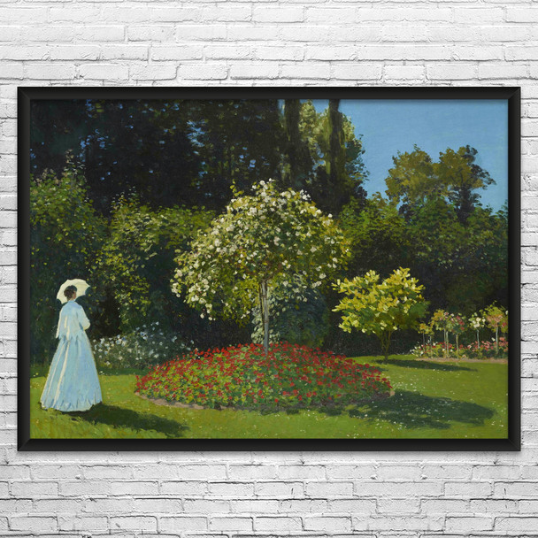 Monet Lady in the Garden Art Print