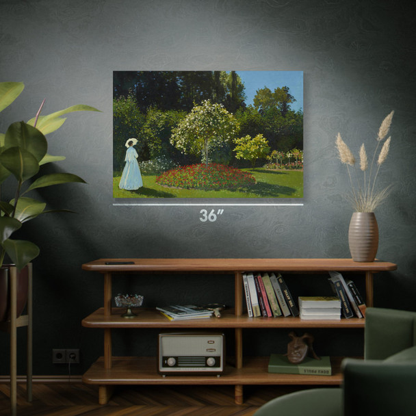 Monet Lady in the Garden Art Print