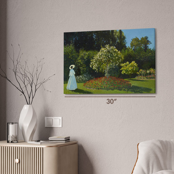 Monet Lady in the Garden Art Print
