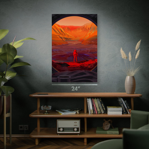 Astronaut on Mars Space Tourism Wall Art