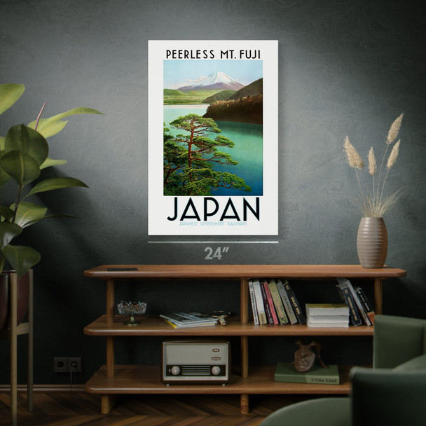 Mt Fuji Vintage Travel Art