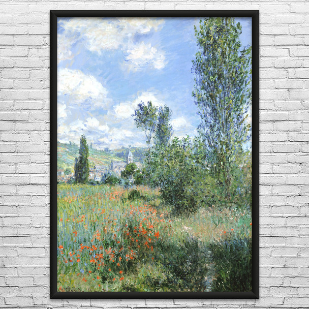 Monet View of Vetheuil Art Print