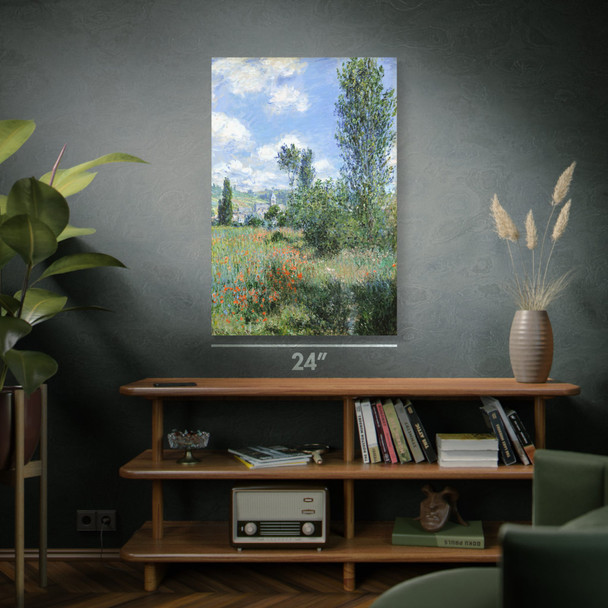 Monet View of Vetheuil Art Print