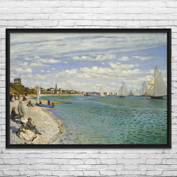 Monet Regatta at Sainte-Adresse Art Print