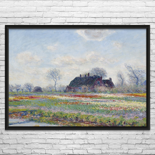 Monet Tulip Fields at Sassenheim Art Print