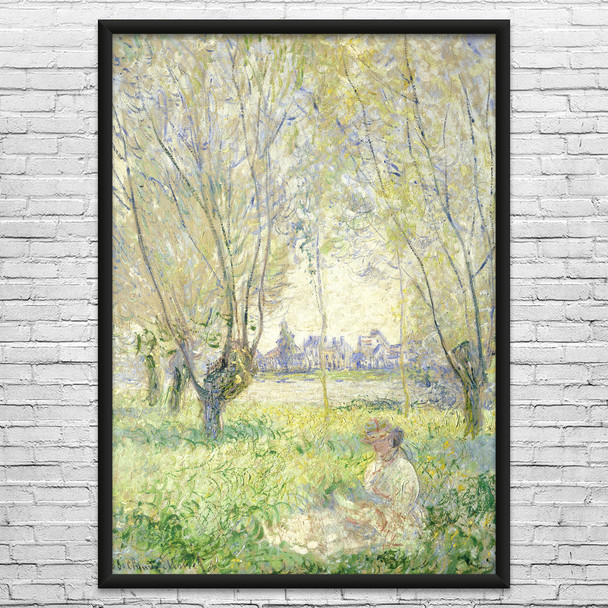 Monet Woman Seated Under the Willows Art Print