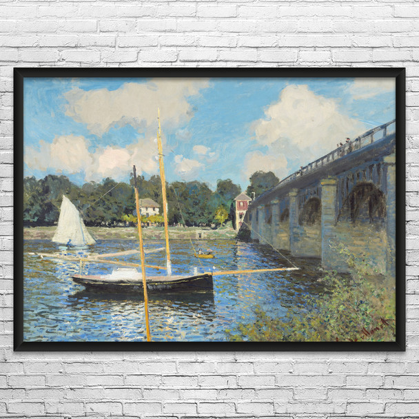Monet Bridge at Argenteuil Art Print