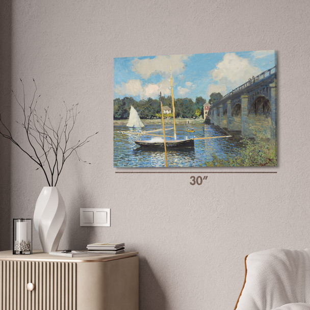 Monet Bridge at Argenteuil Art Print