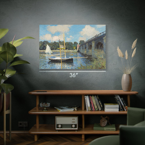 Monet Bridge at Argenteuil Art Print