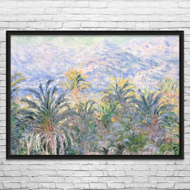 Monet Palm Trees at Bordighera Art Print