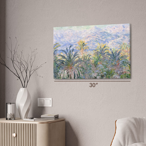 Monet Palm Trees at Bordighera Art Print