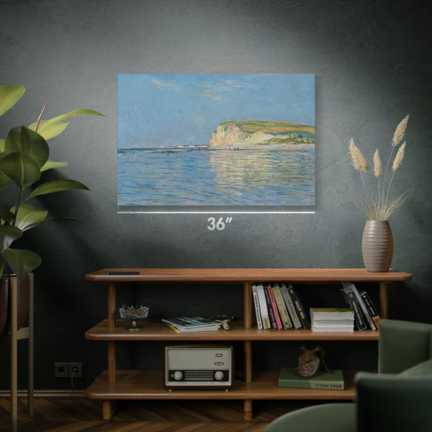 Monet Low Tide at Pourville Art Print Monet Low Tide at Pourville Art Print