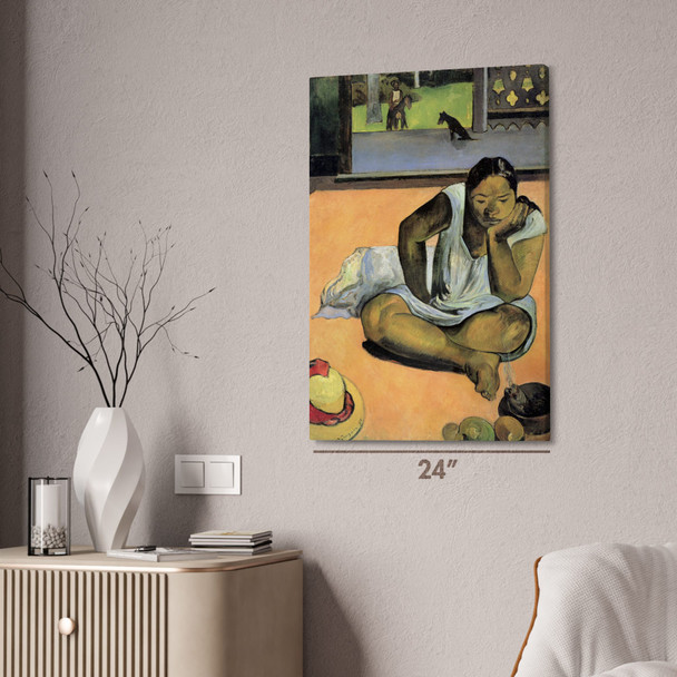 Paul Gauguin Brooding Woman Art Print Paul Gauguin Brooding Woman Art Print