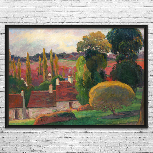 Paul Gauguin Farm in Brittany Art Print