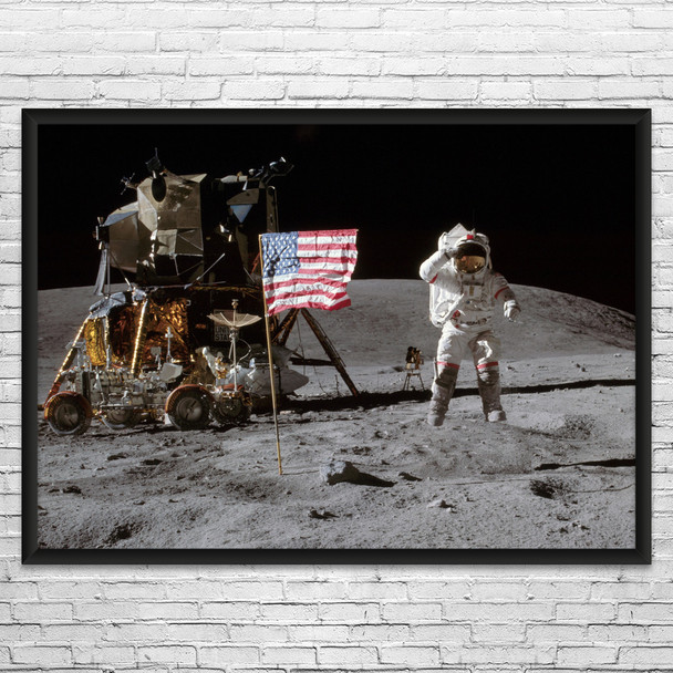 Astronaut Lunar Leap Space Wall Art