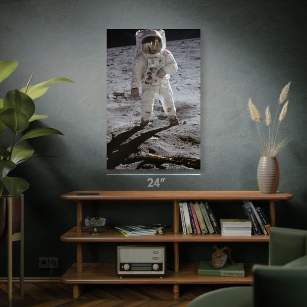 Aldrin Moon Walk Space Wall Art Aldrin Moon Walk Space Wall Art