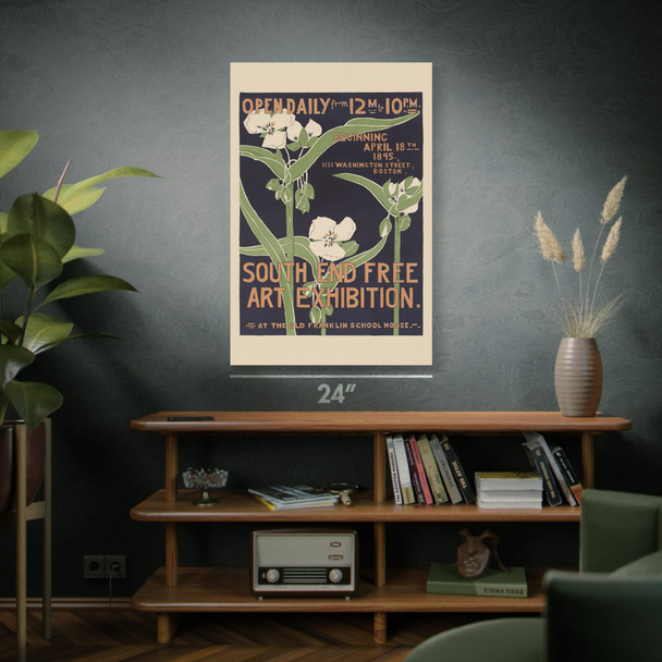 South End Art Exhibit Vintage Ad Wall Art