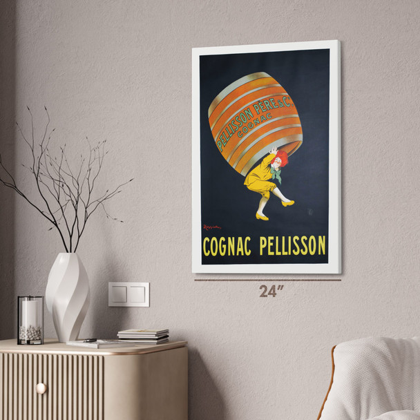 Cognac Pellisson Cask Vintage Ad Wall Art Cognac Pellisson Cask Vintage Ad Wall Art