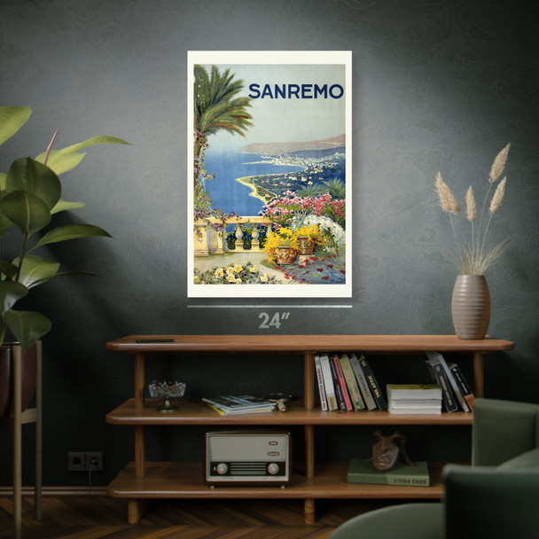 San Remo Vintage Travel Art San Remo Vintage Travel Art