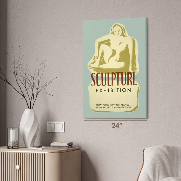 Sculpture Exhibit WPA Poster Art Sculpture Exhibit WPA Poster Art
