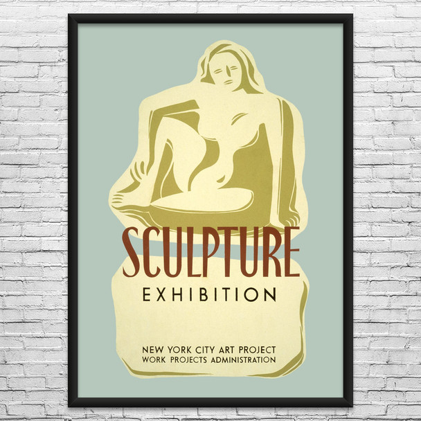 Sculpture Exhibit WPA Poster Art