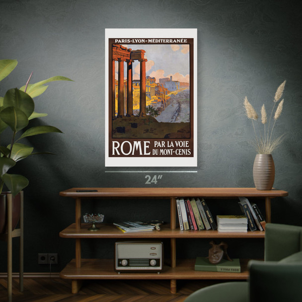 Rome Vintage Travel Art