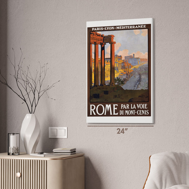 Rome Vintage Travel Art