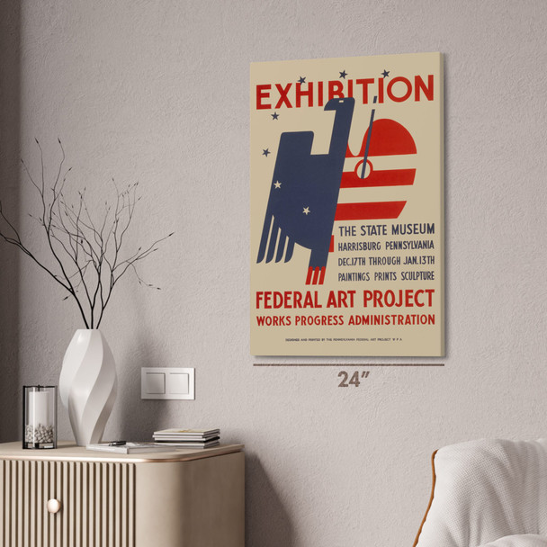 Harrisburg Art Exhibit WPA Poster Art