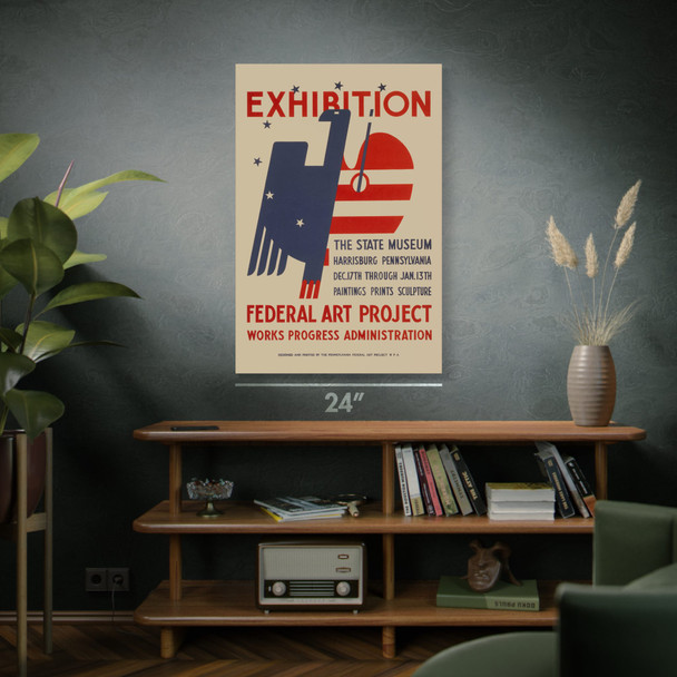 Harrisburg Art Exhibit WPA Poster Art