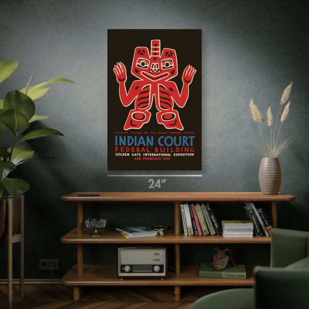 Indian Blankets Exhibit WPA Poster Art Indian Blankets Exhibit WPA Poster Art