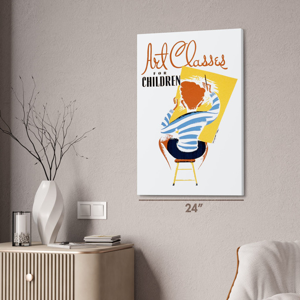 Art Classes for Children WPA Poster Art Art Classes for Children WPA Poster Art